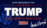 TRUMP 2024 Signature Flag