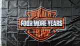 Trump Four More Years Biker Flag