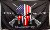 Liberty Or Death USA Skull Flag