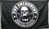 Homeland Security 2nd Amendment Skull Flag